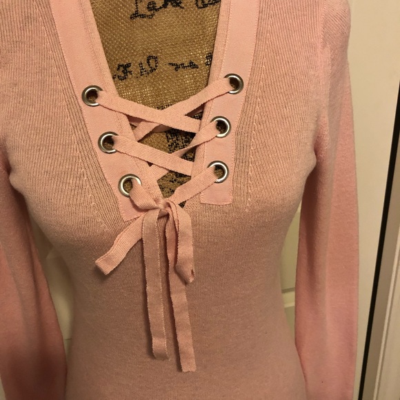 Michael Kors long sleeve lace front top - Picture 3 of 6